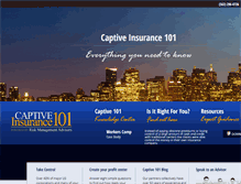 Tablet Screenshot of captiveinsurance101.com